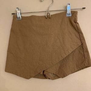 Tan Envelope Skort